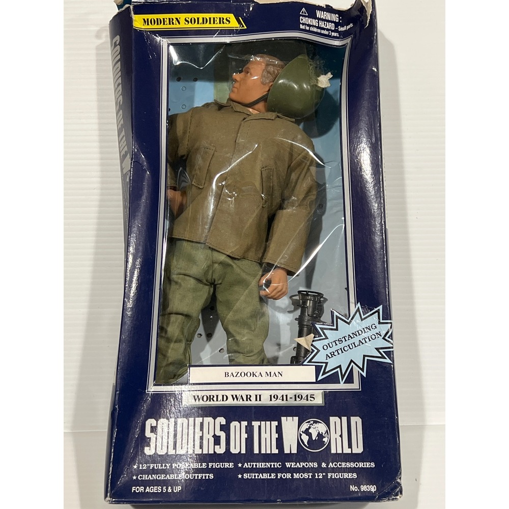 Soldiers of the World WWII Bazooka Man 12 Inch Action Figure Formative Int 98300